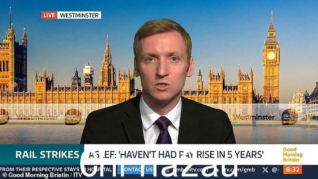 住房部长 Lee Rowley 在《早安英国》节目中表示,ASLEF 的行为不负责任