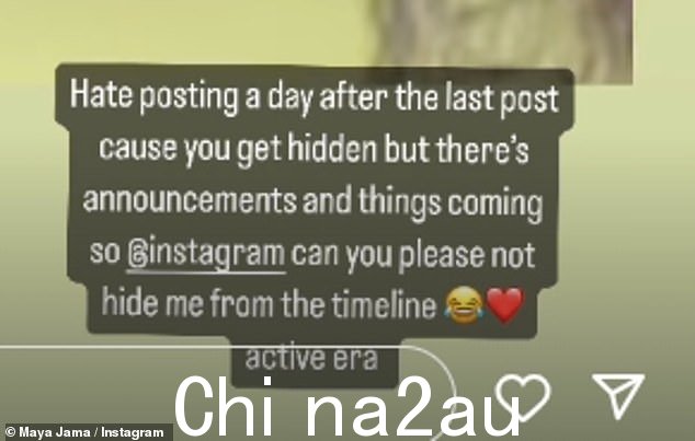 29 岁的爱情岛全明星主持人在 Instagram Stories 上分享了一条神秘帖子,告诉她的 300 万粉丝请继续关注