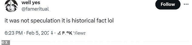 许多人在评论部分质疑该帐户的主张