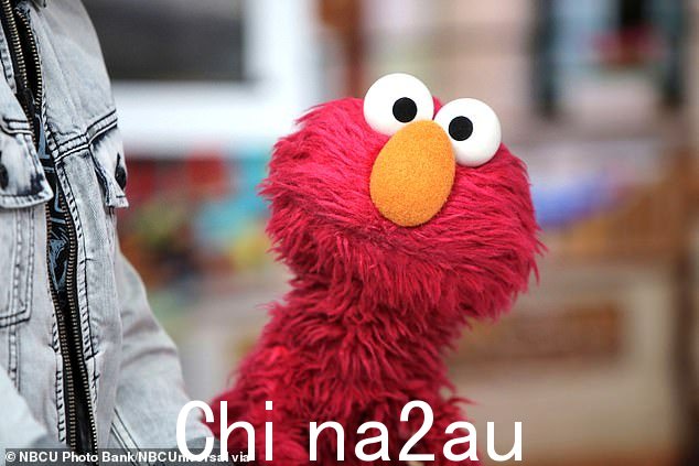 Elmo 说他接受了 David 的道歉,而 Louie 则补充说他“非常伟大”。布偶通常由 35 岁的木偶师 Ryan Dillon 控制和配音;图为 2017 年