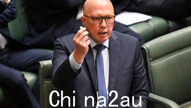 反对党领袖 Peter Dutton 辩称断开连接的权利会降低工人的生产力。图片：NCA NewsWire / Martin Ollman