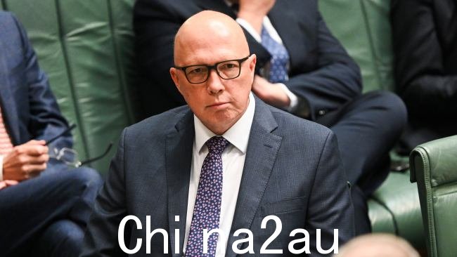 Peter Dutton 质疑政府的主张不考虑改变负扣税。图片：NCA NewsWire / Martin Ollman