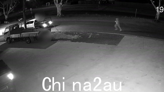 摘自该事件的闭路电视录像。图片:维多利亚警察局
