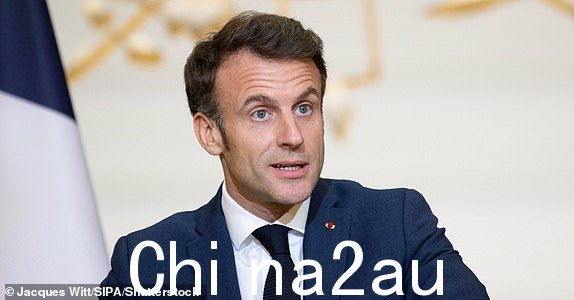 强制来源:摄影:Jacques Witt/SIPA/Shutterstock (13721857l) 法国总统伊曼纽尔·马克龙 (Emmanuel Macron) 出席法国巴黎体育名人颁奖典礼 - 2023 年 1 月 17 日