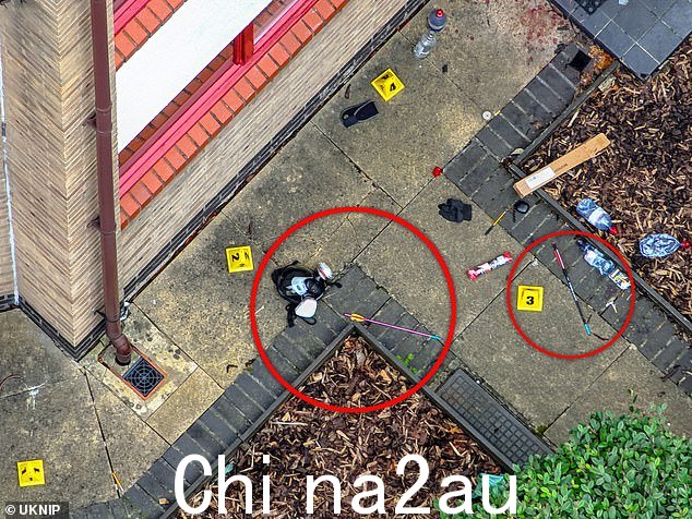 在缠扰者持弩试图强行进入受害人家中的现场发现了箭头