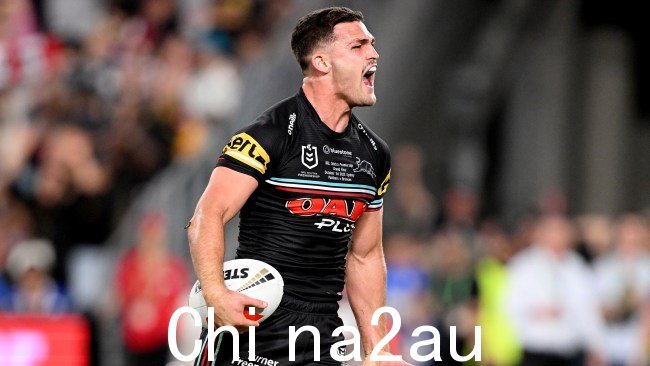 Nathan Cleary 已向 NRL 的其他成员发出了不祥的信号,因为黑豹队期待 2024 年赛季。图片:Bradley Kanaris/Getty Images