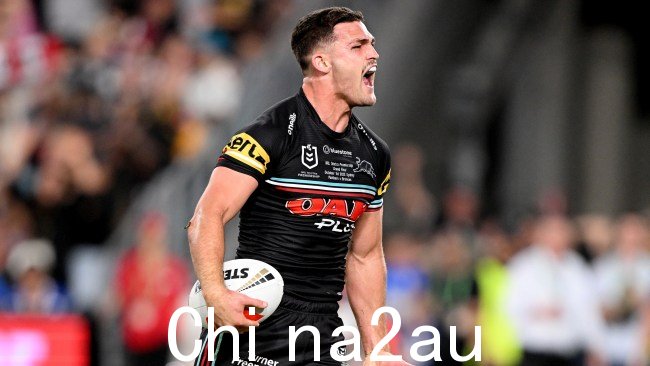 Nathan Cleary 已向 NRL 的其他成员发出了不祥的信号，因为黑豹队期待 2024 年赛季。图片：Bradley Kanaris/Getty Images