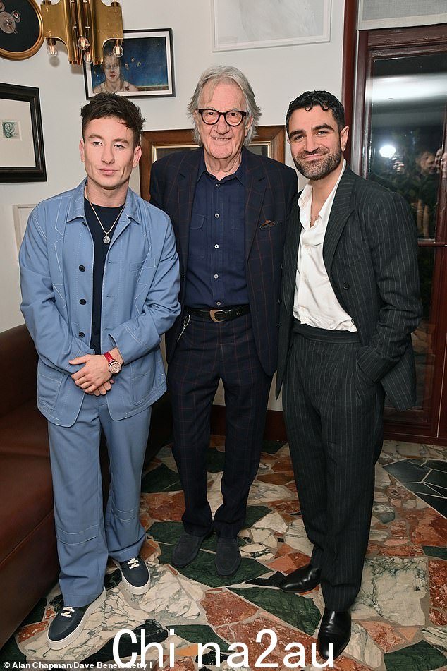 Barry、Paul Smith 爵士和 GQ 杂志全球副编辑总监 Adam Baidawi
