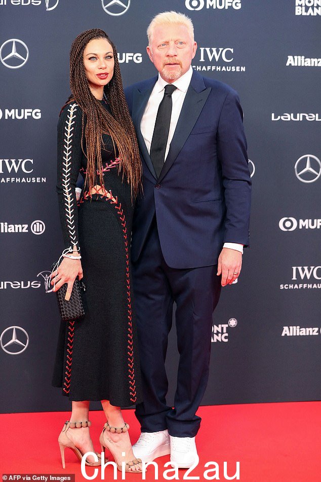 他在 2018 年与妻子 Lilly Becker(2018 年拍摄)在一起九年后分手了