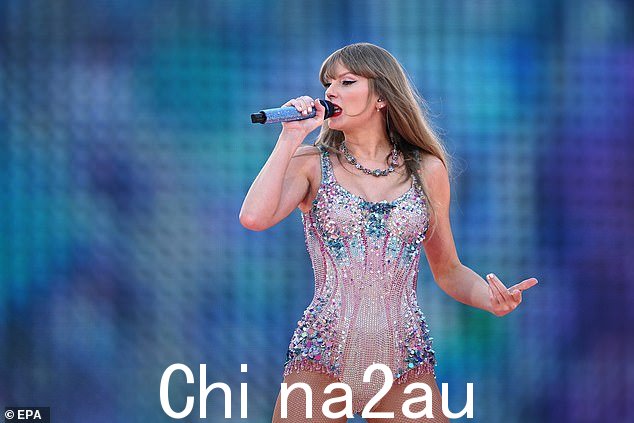 Taylor Swift 于 2024 年 2 月 16 日在墨尔本板球场表演