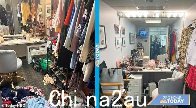 今日明星 Sheinelle Jones 和 Dylan Dreyer 此前曾展示过 2021 年的更衣室,但看起来并不漂亮