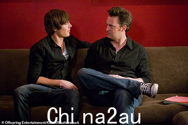 Matthew 在《17 Again》中扮演旧版主角,与《歌舞青春》明星扎克·埃夫隆 (Zac Efron) 对手戏(左,摄于 2009 年)