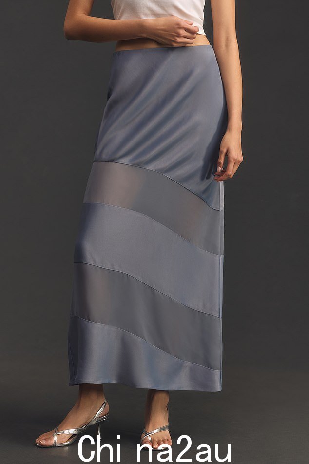 透明面板裙子,98 英镑,anthropologie.com