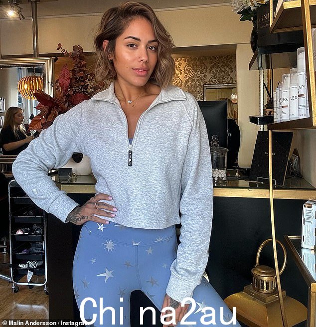 Malin Andersson 在进入一家价值 12,000 英镑的康复诊所以对抗酗酒和药物滥用后发表了讲话