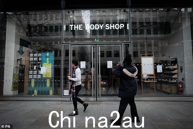 位于伦敦市中心 Cheapside 的 The Body Shop 商店,今天已关门