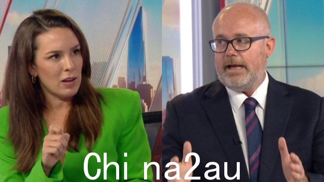 Laura Jayes 还就方向问题拷问了助理贸易和制造部长 Tim Ayres澳大利亚的劳动力正在接受拟议的改革。图片:澳大利亚天空新闻