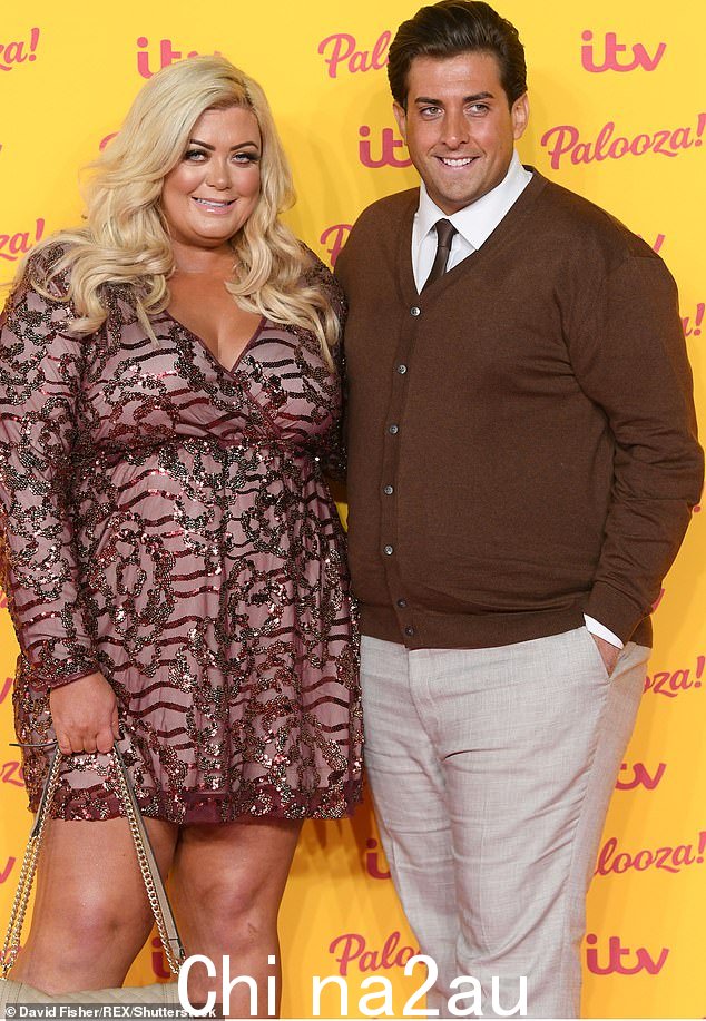 Arg 和 Gemma Collins 最终结束了他们过山车般的关系后不久,他的体重问题就达到了紧要关头(图于 2018 年)