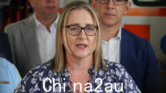 Jacinta Allan 确认丛林大火造成了财产损失。图片:NCA NewsWire / Luis Enrique Ascui