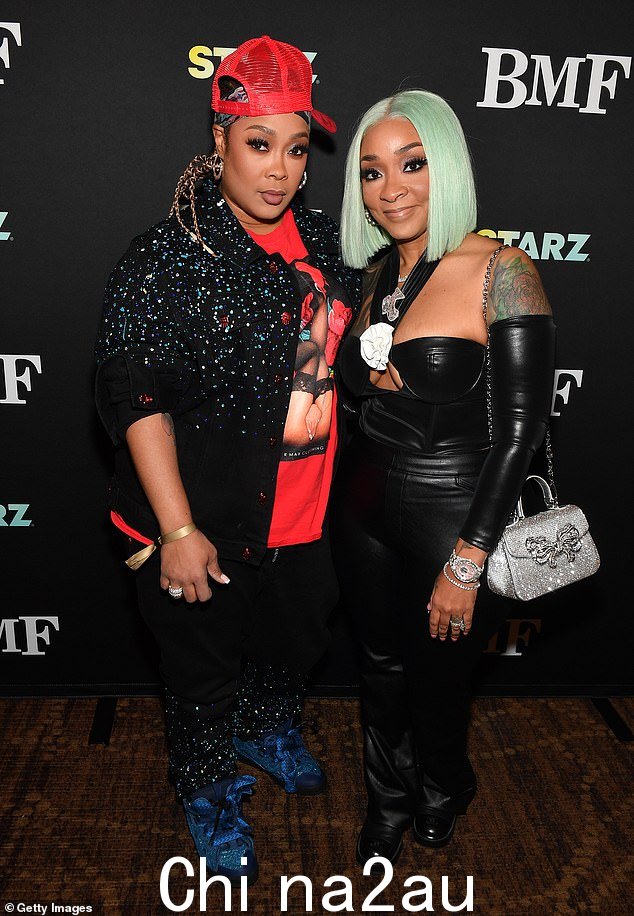 红毯上出现的其他名人包括 Da Brat、Jesseca Harris-Dupart 和 2 Chainz