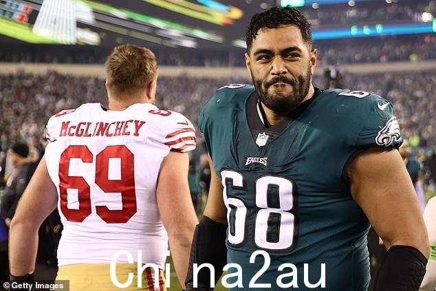 澳大利亚 NFL 球星 Jordan Mailata 正试图说服凯尔斯兄弟参加
