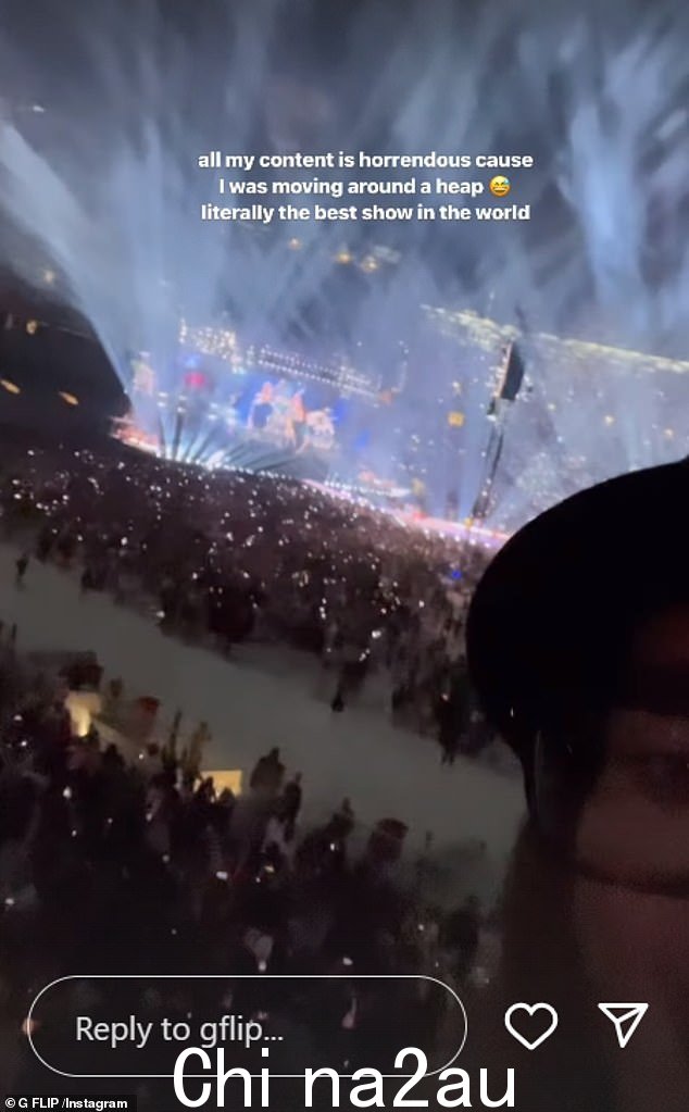 G Flip 还参加了泰勒在墨尔本板球场举办的两场演唱会,让一些热心的 Swifties 少不了印象深刻