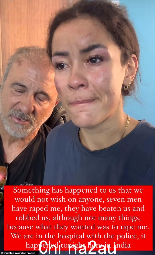 视频显示这对夫妇在与 Instagram 粉丝谈论这段痛苦经历时脸部受伤