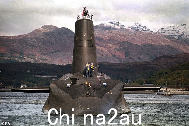 HMS Vanguard,英国四艘弹道导弹潜艇之一,用于容纳我们的核武库