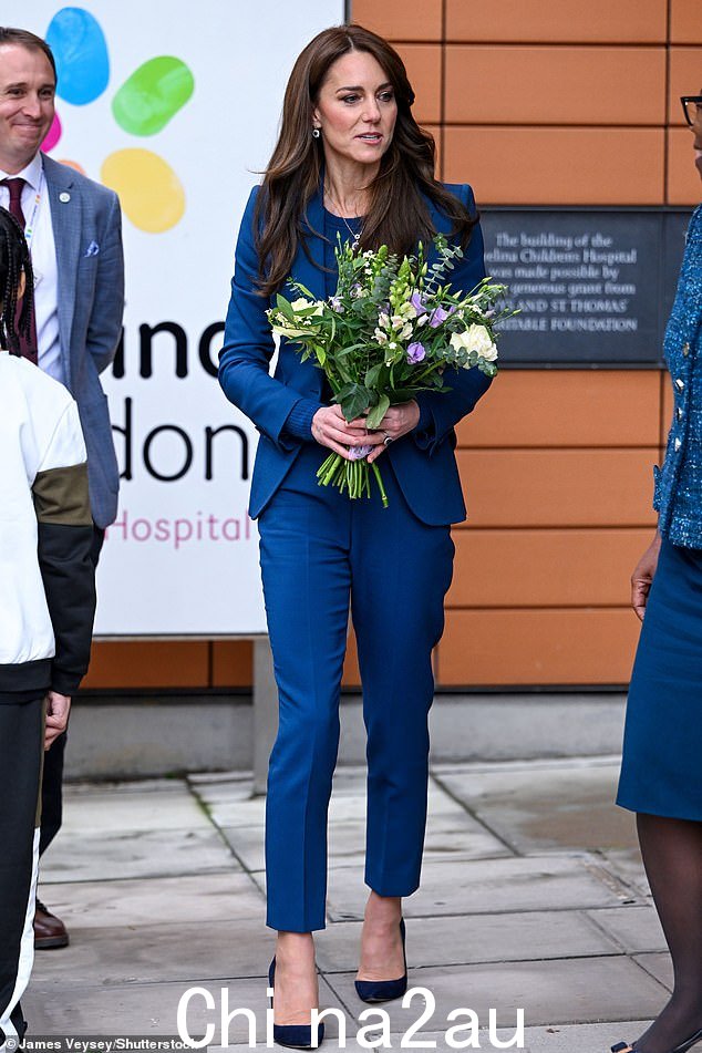 威尔士王妃于去年 12 月 5 日正式启用伦敦伊芙琳娜新儿童日间手术室