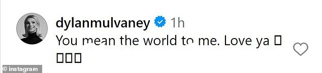 Mulvaney 回应:'你对我来说就是整个世界。爱你'