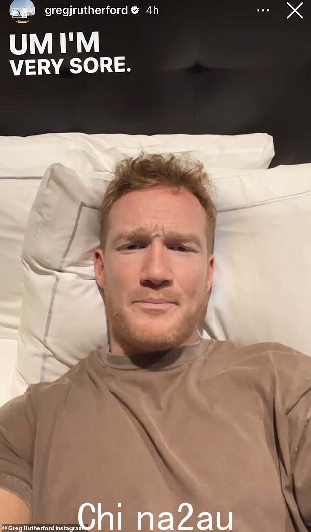 Greg 已在自己的社交媒体页面上纠正了她的错误,在分享了她表示自己正在取得进步的帖子后,他在上面写道:“不,我没有”” class =