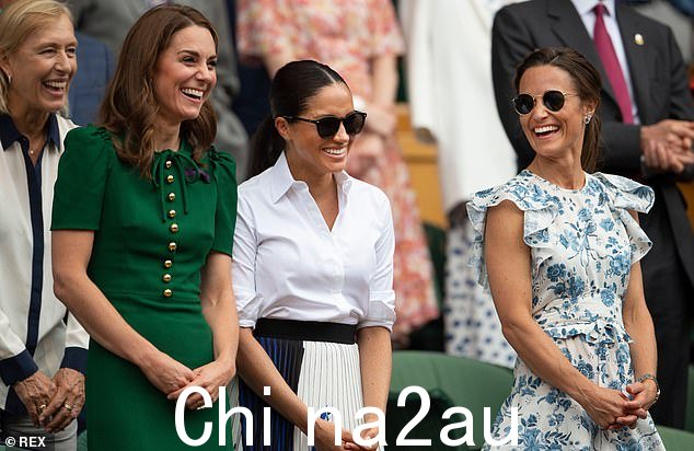 不仅仅是姐妹,威尔士王妃和她的弟弟妹妹也是最好的朋友,他们尽可能多地在一起度过(2019 年与梅根·马克林一起在温布尔登网球公开赛上看到的)