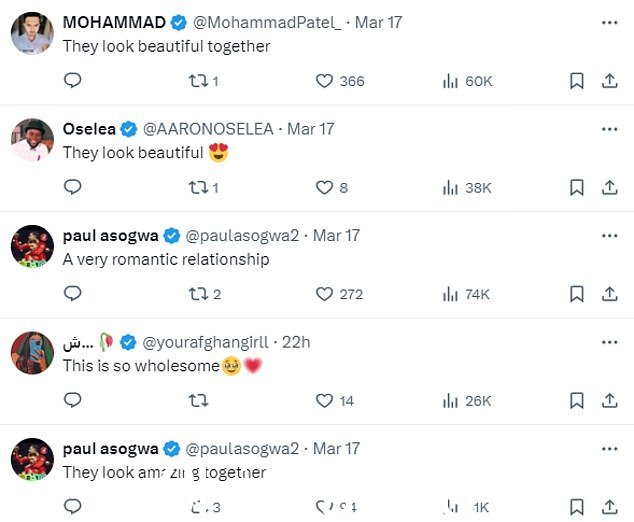 他们很快就在 X(以前的 Twitter)上表达了自己的想法,许多人赞扬了这对搭档,而另一些人则质疑他们是否准备一起出演一部浪漫喜剧
