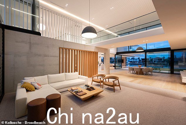 上层阳台可欣赏附近冲浪者天堂城市景观的壮丽景色