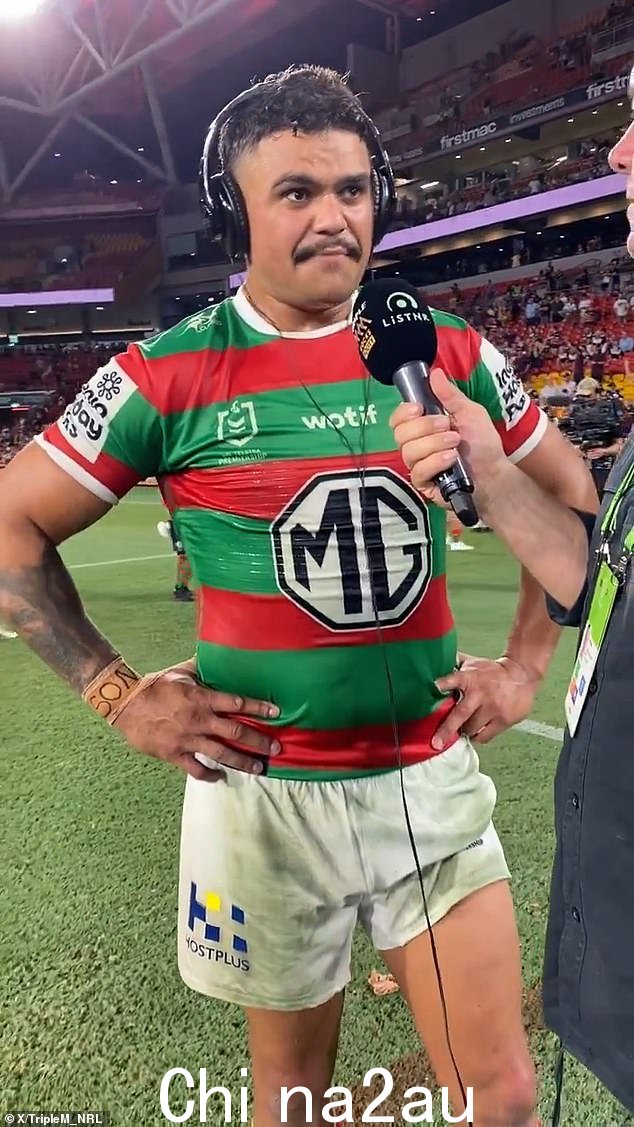 南悉尼 Rabbitohs 球星在电台采访中说了四次脏话