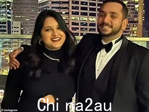 Aishwarya Venkatachalam , 27, (pictured with her husband) had only been at the company's Sydney office for 11 months before taking her own life