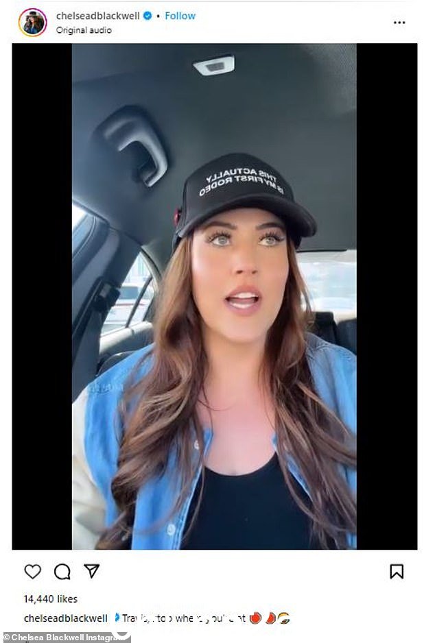 Love is Blind star Chelsea Blackwell, 31, has responded to Travis Kelce, 34, doing a mocking impersonation of her on his recent podcast in a new Instagram video