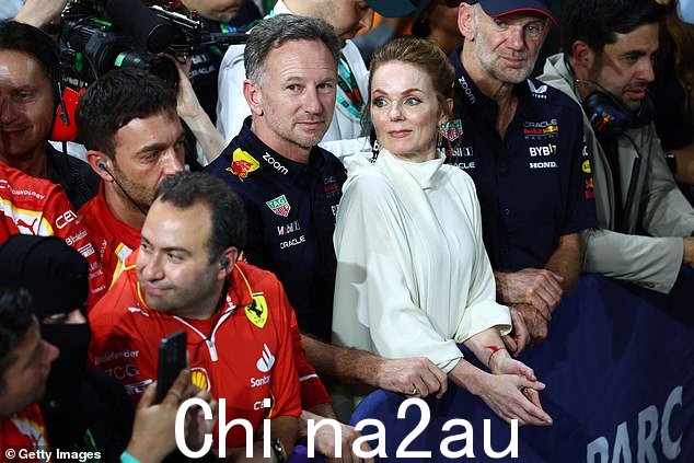 一项内部调查澄清了前辣妹 Geri Halliwell 陷入困境的丈夫的罪名,后者在沙特阿拉伯大奖赛上非常公开地表达了对他的支持(如图)