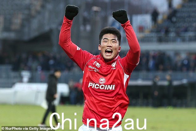 这位前锋在租借到意大利乙级俱乐部佩鲁贾期间取得了很多进球