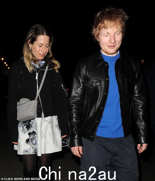 Ed Sheeran 和他的妻子 Cherry Seaborn 被发现于周五在诺丁山的 Core 餐厅享受难得的约会之夜