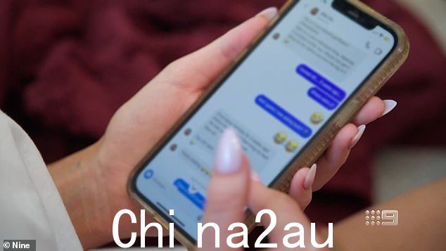 当劳伦发现新郎周日晚上偷偷给艾莉发短信时,她的心都碎了
