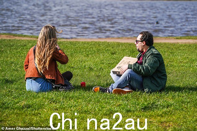 昨天,人们在伦敦西南部的温布尔登公园享受阳光