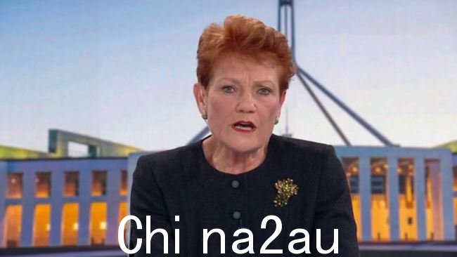 Pauline Hanson 猛烈抨击澳大利亚政治阶层无视公众舆论。图片:澳大利亚天空新闻。