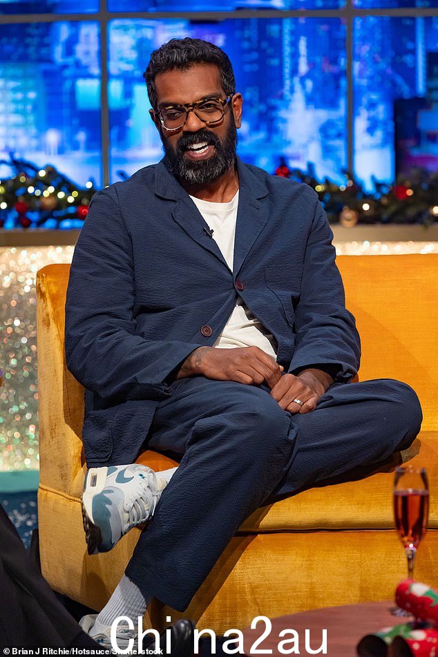 英国-斯里兰卡喜剧演员罗梅什·兰加坦 (Romesh Rangathan) 的名字出现在其中,赔率为 8/1,概率为 11.1%