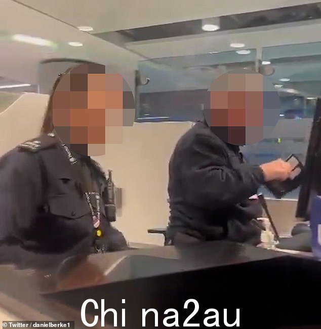 在 X 上发布的视频中,边境部队官员说“别再表现出这种态度了”