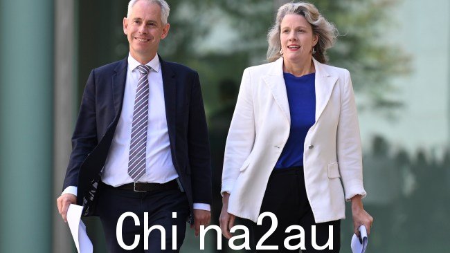移民部长安德鲁·吉尔斯(Andrew Giles)和内政部长克莱尔·奥尼尔(Clare O'Neil)回答了围绕工党新的拘留法的一系列问题。图片:NCA NewsWire / Martin Ollman