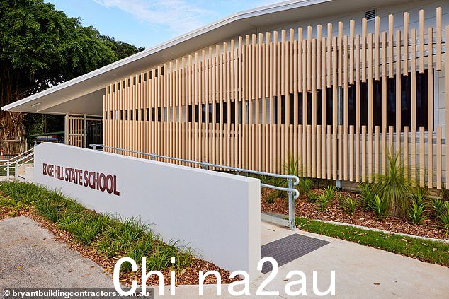 学生们在 Edge Hill 州立学校(如图)被封锁了大约一个小时,然后他们的父母获准在下午 3 点左右来接他们