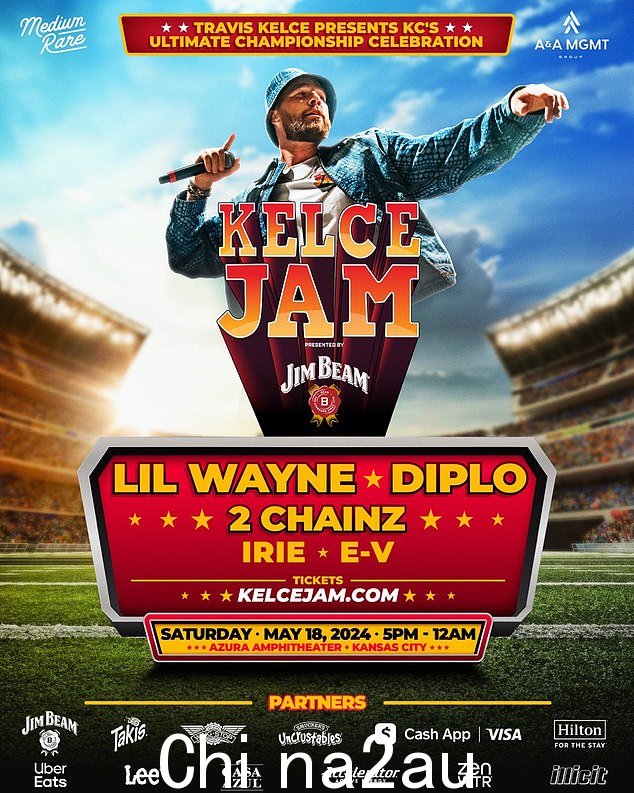 他还宣布第二届 Kelce Jam 音乐节将于 5 月 18 日在堪萨斯城举行