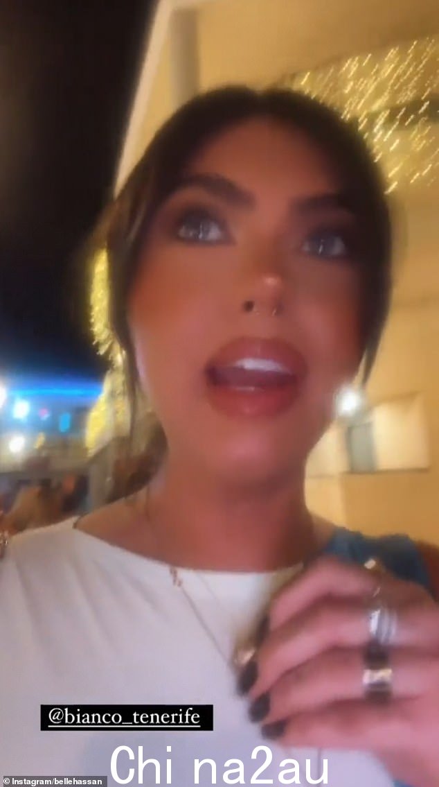 哈桑女士呼吁抵制特内里费岛的一项特别活动,猛烈抨击服务和粗鲁的工作人员