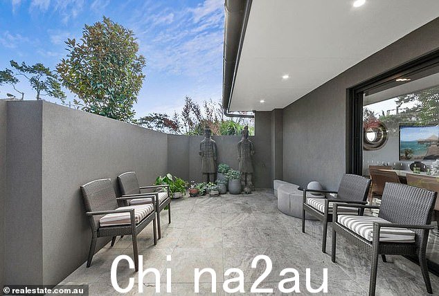 设施齐全的 Balgowlah 单元的室外区域之一(如图)