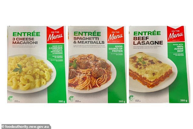 澳大利亚食品标准局于周四召回了三种 Patties Food Group On The Menu Entree 产品